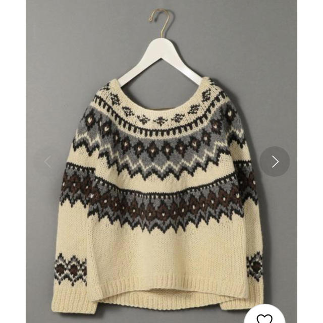 ＜6(ROKU)＞NORDIC KNIT PULLOVERニット/セーター