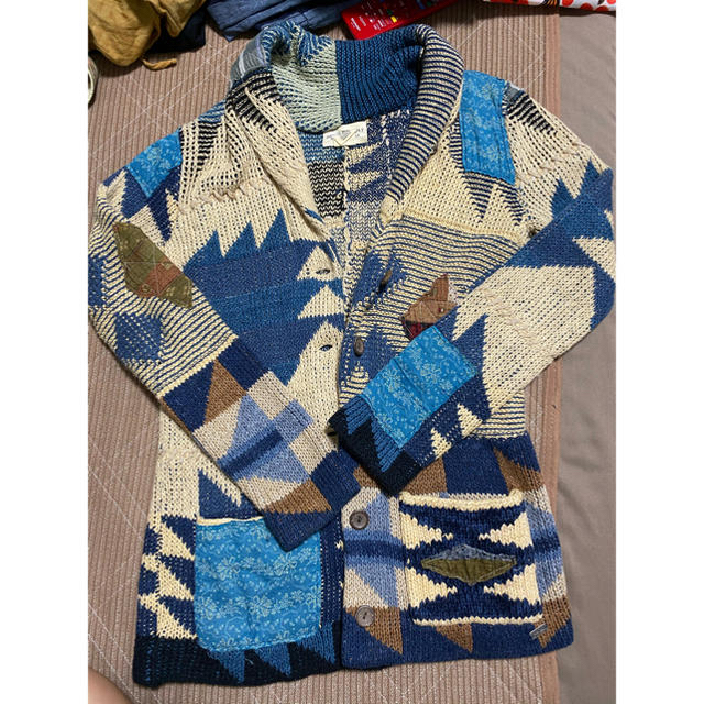 denim&supply ニットカーディガン パッチワーク BARGAIN 4370円引き