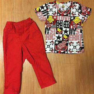 ヒステリックミニ(HYSTERIC MINI)のヒスミニH&Mボトムス セット(Ｔシャツ)