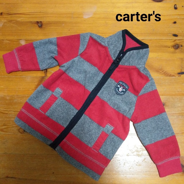 carter's(カーターズ)のcarter's ボーダー柄フリース キッズ/ベビー/マタニティのベビー服(~85cm)(トレーナー)の商品写真