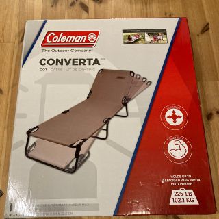 コールマン(Coleman)のコールマン コンバータ コット フルリクライニング 折りたたみベッド　美品(寝袋/寝具)