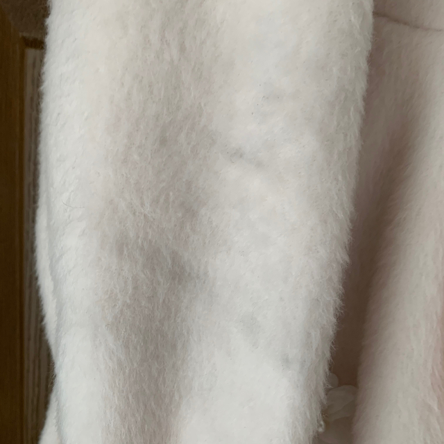 LIZ LISA(リズリサ)のリズリサ 3Dお花コート 薄ピンク 美品！ レディースのジャケット/アウター(毛皮/ファーコート)の商品写真