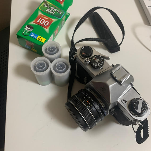 付属品【整備済　即撮影可能】 フィルムカメラ Pentax SP シルバー