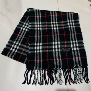 バーバリー(BURBERRY)のBurberrys バーバリー マフラー　 ノバチェック チェック柄　濃紺色(マフラー/ショール)