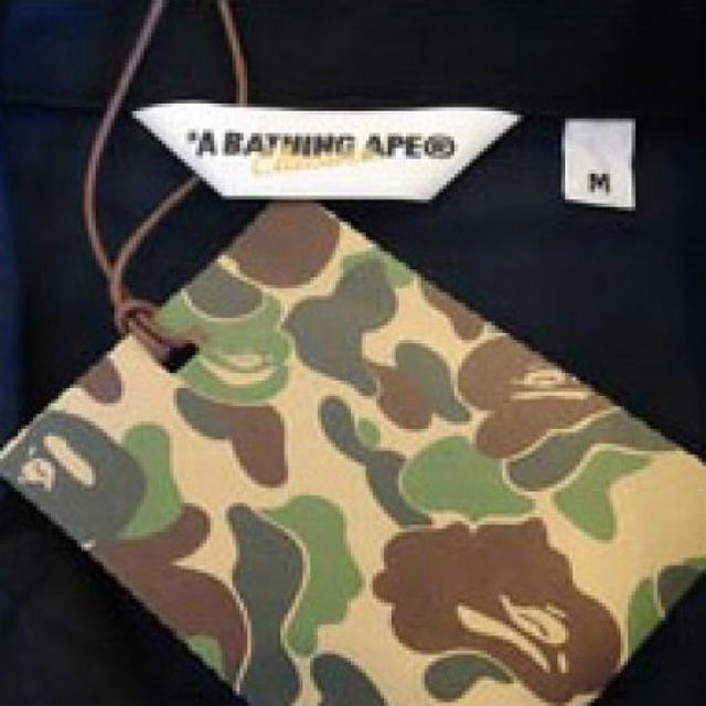 【未使用品】エイプ A BATHING APE スエットPコート M 紺