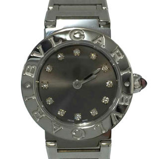 ブルガリ(BVLGARI)の【新品同様】ブルガリ ブルガリ・ブルガリ 12Pダイヤ 腕時計 新品磨き済み(腕時計)