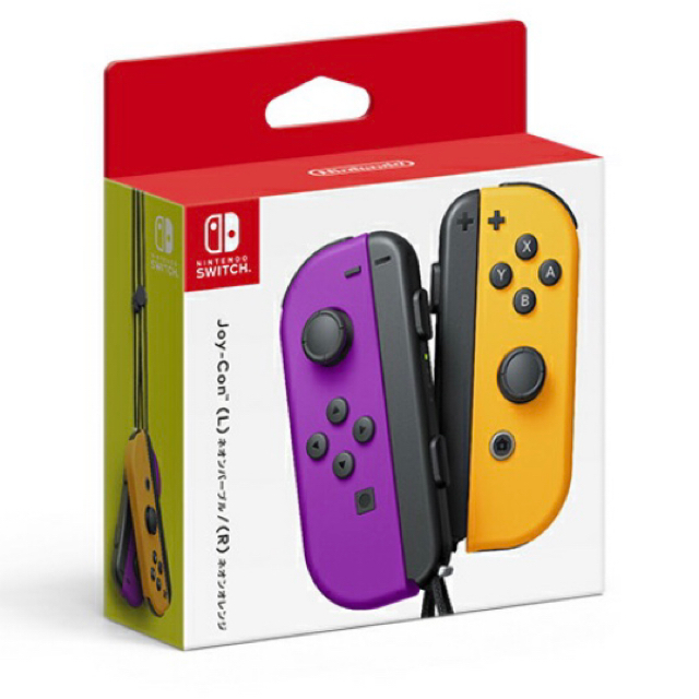 Nintendo Switch(ニンテンドースイッチ)のJoy-Con(L) ネオンパープル / (R) ネオンオレンジ エンタメ/ホビーのゲームソフト/ゲーム機本体(その他)の商品写真