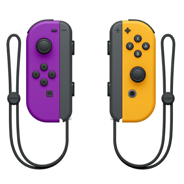 Nintendo Switch(ニンテンドースイッチ)のJoy-Con(L) ネオンパープル / (R) ネオンオレンジ エンタメ/ホビーのゲームソフト/ゲーム機本体(その他)の商品写真