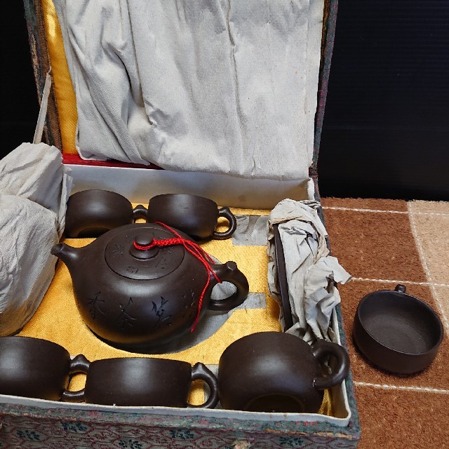 陶芸値引き中国茶器セット時代物