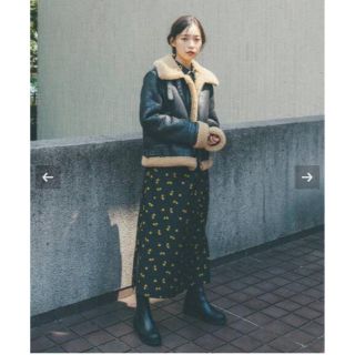 スピックアンドスパン(Spick & Span)の 【YURIE A.× Spick & Span】アビエイターブルゾン(ブルゾン)