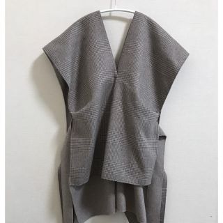 Drawer - 美品!yori グレンチェックジレの通販 by よみさん