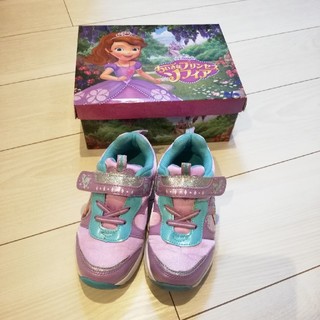 ディズニー(Disney)のソフィア　光る靴　18.0(スニーカー)