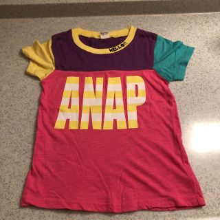 アナップキッズ(ANAP Kids)のアナップ  キッズ　120cm カラフル　Tシャツ　半袖(Tシャツ/カットソー)