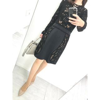 タダシショウジ(TADASHI SHOJI)の【新品✨】定価10万円❤️タダシショージ✨サイズ4（M相当）✨刺繍ワンピース❤️(ひざ丈ワンピース)