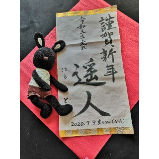 インスタ映え 年賀  謹賀新年バージョン 命名書(書)