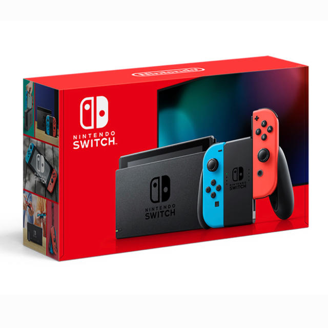 Nintendo Switch(ニンテンドースイッチ)の新品未開封 Nintendo Switch ネオンブルー/ネオンレッド エンタメ/ホビーのゲームソフト/ゲーム機本体(家庭用ゲーム機本体)の商品写真