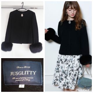 ジャスグリッティー(JUSGLITTY)のジャスグリッティー　2wayショートコート(毛皮/ファーコート)