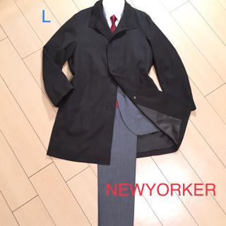 ニューヨーカー(NEWYORKER)の極美品★ニューヨーカー×中綿入りライナー付きコート アウター春秋冬/茶A108 (ステンカラーコート)