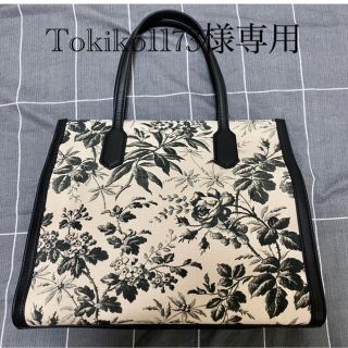 グッチ(Gucci)のグッチ/GUCCI カバン 鞄 GGリボンハーバリウムプリントのトートバッグ(トートバッグ)