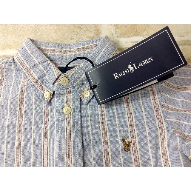 Ralph Lauren(ラルフローレン)の【新品】ラルフローレン　ストライプシャツ　90　★02YE1015611 キッズ/ベビー/マタニティのキッズ服男の子用(90cm~)(ブラウス)の商品写真