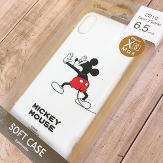 ディズニー(Disney)のミッキー iPhoneXsMax ホワイト スマホケース(iPhoneケース)