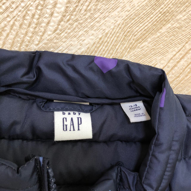 GAP(ギャップ)のGAP ダウン ハート 80 キッズ/ベビー/マタニティのベビー服(~85cm)(ジャケット/コート)の商品写真