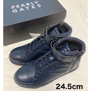 パーリーゲイツ(PEARLY GATES)の新品❣️パーリーゲイツ　ハイカットスパイク　レディースゴルフ24.5センチ(シューズ)