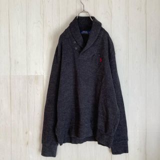 ラルフローレン(Ralph Lauren)の古着 ラルフローレン ショールカラーニット セーター 肘パッチ(ニット/セーター)