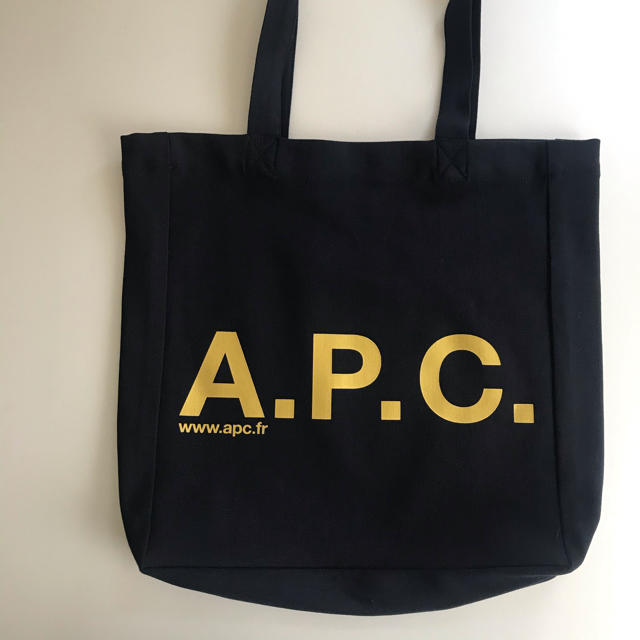 A.P.C - 【にしも様専用】A.P.C トートバッグ ネイビー×ゴールドの通販