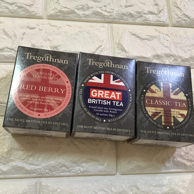 イギリス国産紅茶(トレゴスナン茶園)10袋x3種 食品/飲料/酒の飲料(茶)の商品写真