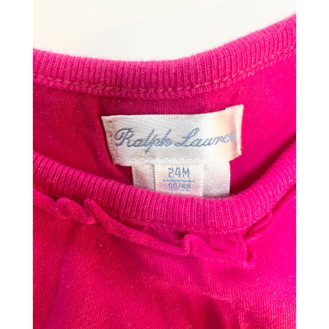 Ralph Lauren(ラルフローレン)のラルフローレン  フリルTシャツ キッズ/ベビー/マタニティのキッズ服女の子用(90cm~)(Tシャツ/カットソー)の商品写真