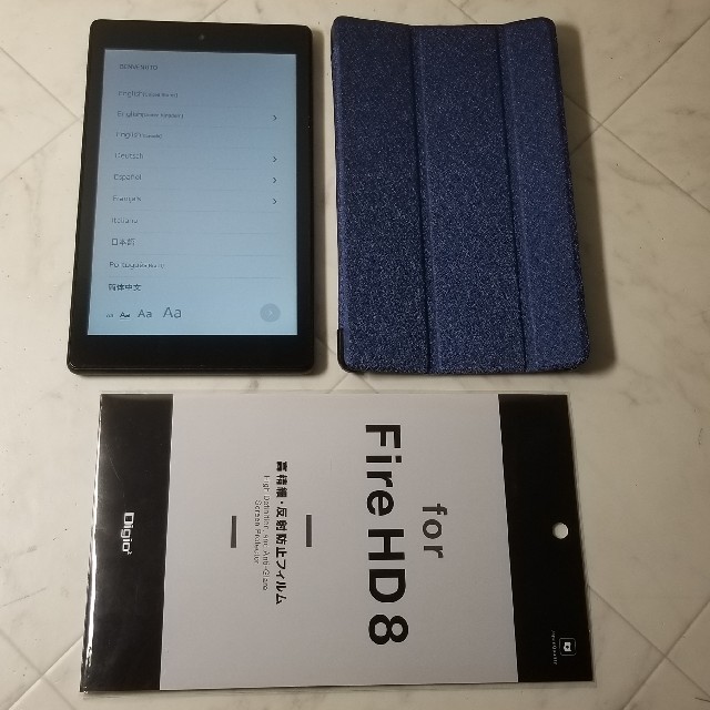 Amazon Fire HD 8 16GB 第8世代 カバー フィルムつき