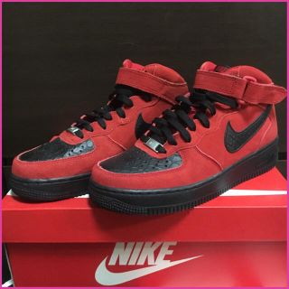 ナイキ(NIKE)のNIKE Airforce1 red(スニーカー)