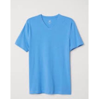 エイチアンドエム(H&M)のH&M エイチアンドエム スリムフィット VネックTシャツ ブルー系 3枚セット(Tシャツ/カットソー(半袖/袖なし))