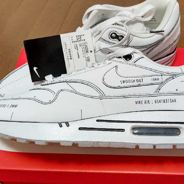 NIKE(ナイキ)のkixsix付 NIKE AIR MAX 1 TINKER SKETCH メンズの靴/シューズ(スニーカー)の商品写真