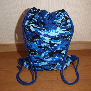 巾着 体操服袋 迷彩柄 ハンドメイド(体操着入れ)