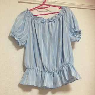 イング(INGNI)のストライプオフショル(Tシャツ(半袖/袖なし))