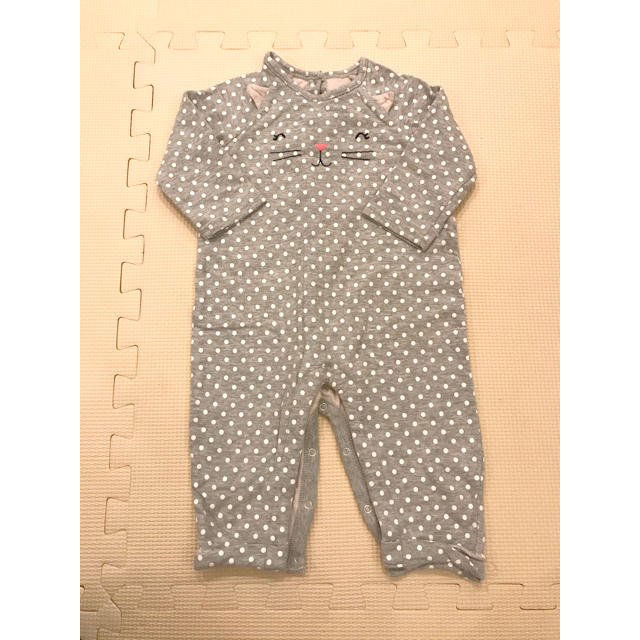 babyGAP(ベビーギャップ)のbabyGAP ねこロンパース 70 キッズ/ベビー/マタニティのベビー服(~85cm)(ロンパース)の商品写真