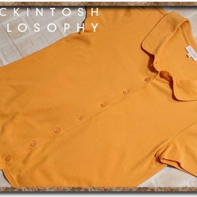 MACKINTOSH PHILOSOPHY(マッキントッシュフィロソフィー)のマッキントッシュ フィロソフィー　カット半袖シャツ　オレンジ レディースのトップス(シャツ/ブラウス(半袖/袖なし))の商品写真