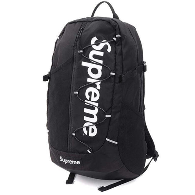 supreme 17ss Back pack Box Logo Black 黒