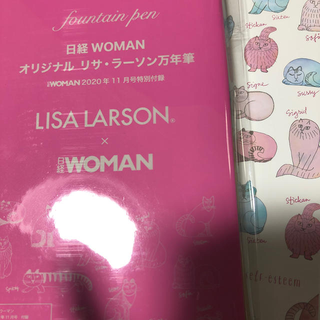 Lisa Larson(リサラーソン)のリサラーソン　万年筆、ノートセット インテリア/住まい/日用品の文房具(ペン/マーカー)の商品写真