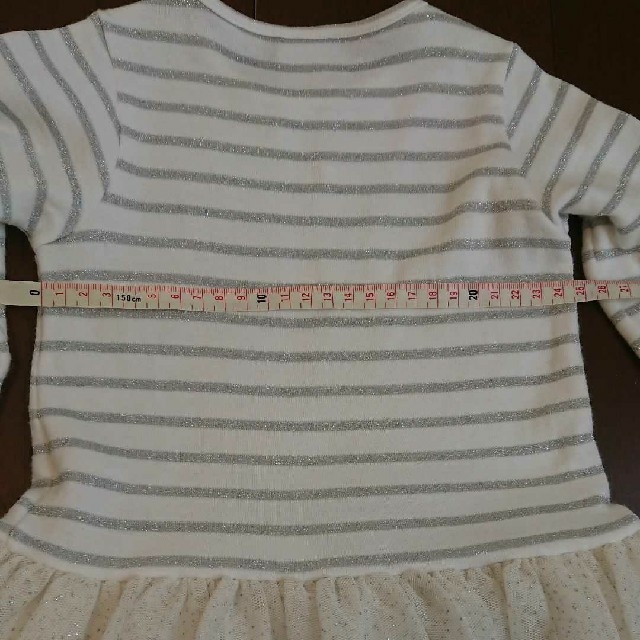 PETIT BATEAU(プチバトー)の専用です。PETIT BATEAU ワンピース ポンポネットカーディガン キッズ/ベビー/マタニティのベビー服(~85cm)(ワンピース)の商品写真