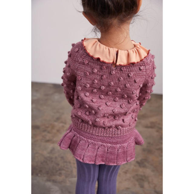 misha and puff   ポップコーンニット　rose  2-3  新品キッズ服女の子用(90cm~)