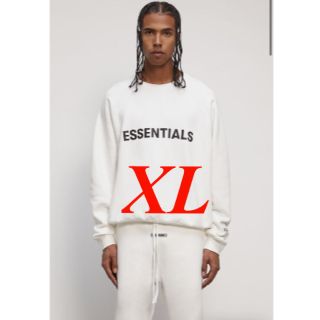 フィアオブゴッド(FEAR OF GOD)の★FOG ESSENTIALS★ クルーネック トレーナー ホワイト 白［XL］(スウェット)