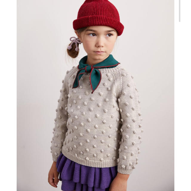 misha and puff  ポップコーンニット cloud  2-3  新品 キッズ/ベビー/マタニティのキッズ服女の子用(90cm~)(ニット)の商品写真