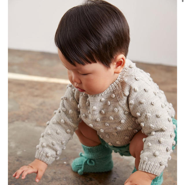 misha and puff  ポップコーンニット cloud  2-3  新品 キッズ/ベビー/マタニティのキッズ服女の子用(90cm~)(ニット)の商品写真