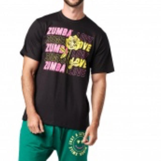 Zumba(ズンバ)の最新作　ZUMBA ズンバ　Tシャツ　✴︎新品、未使用✴︎ スポーツ/アウトドアのトレーニング/エクササイズ(トレーニング用品)の商品写真