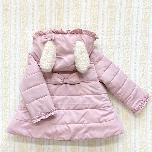 新品未使用 シャーリーテンプル うさみみタフタコート ベビー ピンク ... シャーリーテンプル 新品 タグ付き うさ耳 うさみみ コート