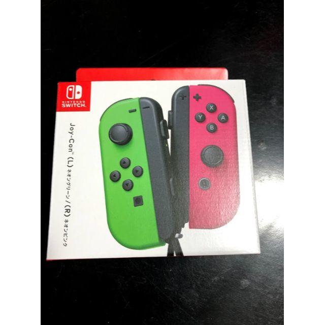 Nintendo Switch(ニンテンドースイッチ)のNintendo JOY-CON (L)/(R) ネオングリーン/ネオンピンク エンタメ/ホビーのゲームソフト/ゲーム機本体(家庭用ゲーム機本体)の商品写真