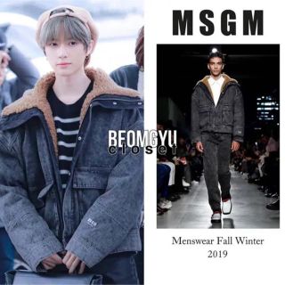 エムエスジイエム(MSGM)のボムギュ着用　MSGM ボア　デニムジャケット(Gジャン/デニムジャケット)